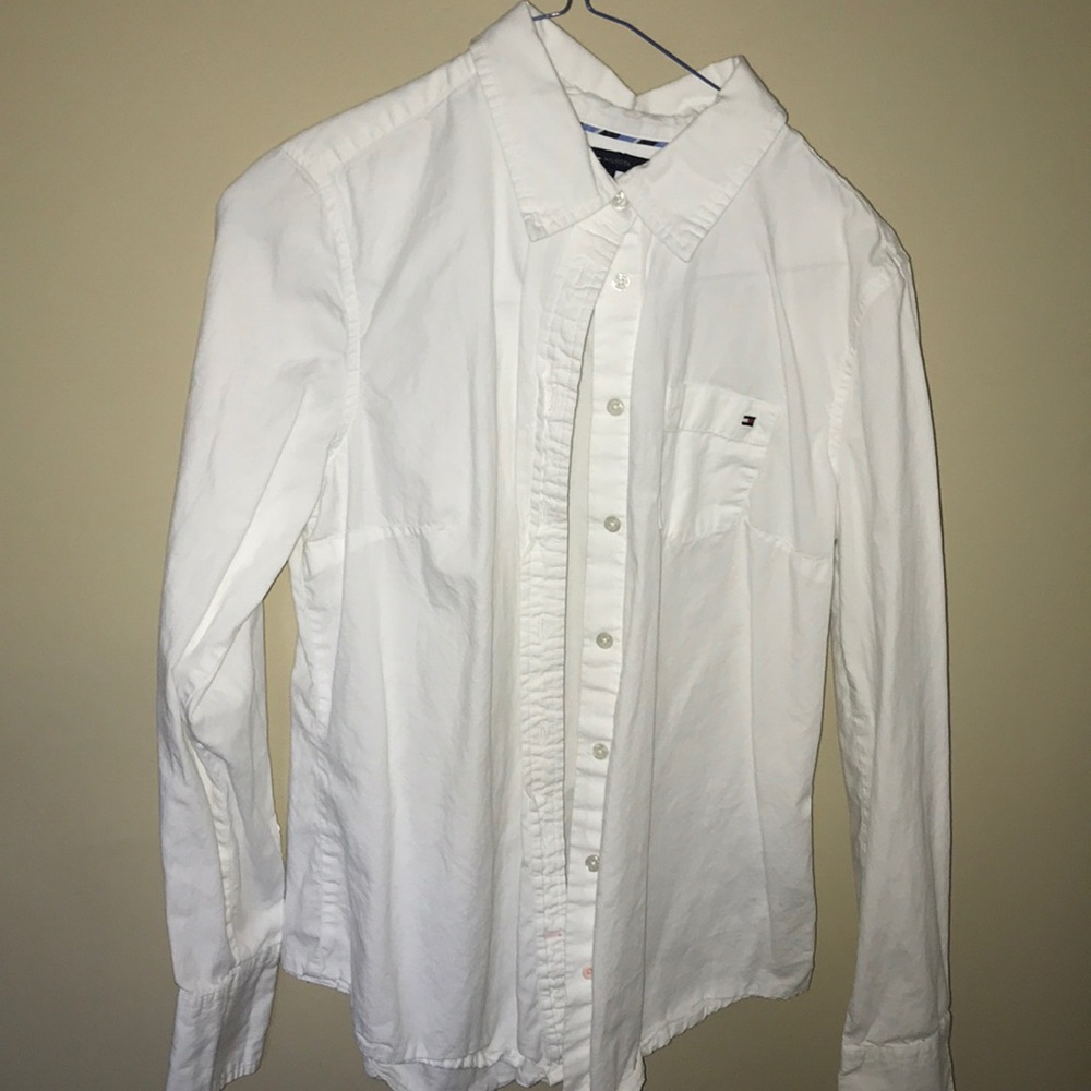 White Collar Blouse
